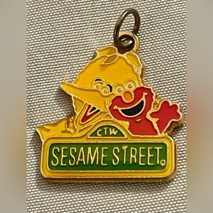 Sesame Street necklace pendant or charm Henson Big Bird and Elmo